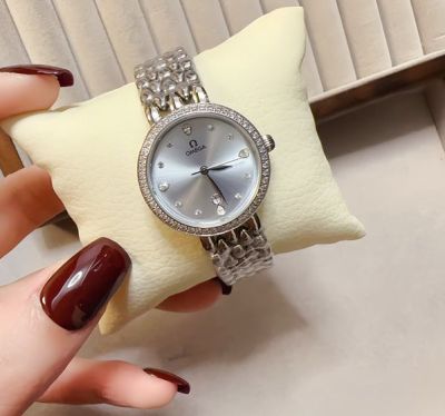 Omega De Villle 27mm Imported Movement Silver Dial Watch